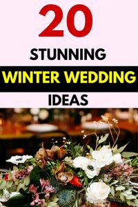 Winter weddings are magical, filled with a romantic ambiance, snowy backdrops, and warm, cozy touches. If you're planning a winter wedding, click to discover 20 stunning ideas to inspire your special day.