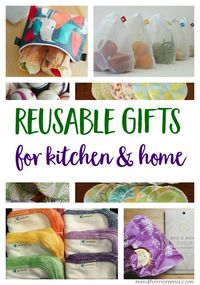 Practical but stylish, reusable gifts for the kitchen & home that keep on giving throughout the year by replacing wasteful, disposable products. | green living | zero waste