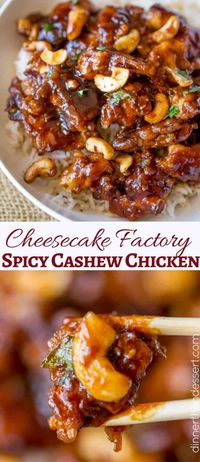 Cheesecake Factory's Spicy Cashew Chicken (Copycat) - Dinner, then Dessert