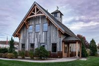 Check out this beautiful rustic home that features our WeatheredBlend Gray Shiplap Siding! For additional information on our reclaimed wood products, check out our website! www.trestlewood.com Photoset #49270