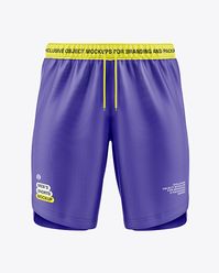 Football Shorts Mockup - Front View