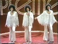 The Supremes L-R Lynda Laurence, Mary Wilson and Jean Terrell singing I Guess I'll Miss The Man on Soul Train aired on May 12, 1973