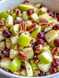 Mediterranean diet for beginners. | Apple Salad with Honeycrisp Apples, Celery, Grapes, Pecans, and Dried Cranberries- Don't Lose This | Facebook