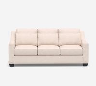 York Square Arm Deep Seat Fabric Sofa | Pottery Barn