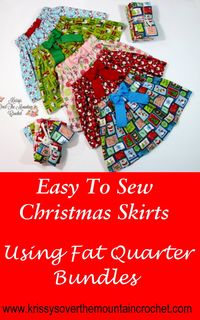 All little girls needs these flannel Christmas Skirts. This  free sewing pattern will show you how!