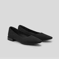 Minnie Pro Sustainable Small Square-Toe Women's Heels in Black | VIVAIA