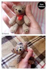 Twin Bears Free Knitting Pattern