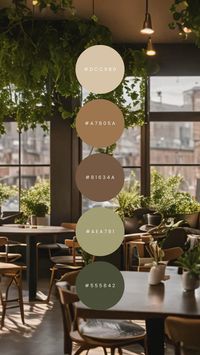 Urban Coffee Shop Aesthetic Colors