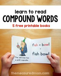 5 Free phonics books: compound words