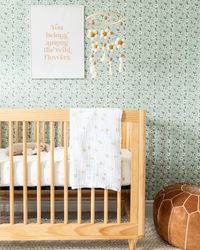 🌞 Spring has sprung in @lavender_julep’s nursery, which she has fashioned into an ethereal haven 🌼 In keeping with the lovely botanical theme that brings a bit of the outdoors in, our Lolly 3-in-1 Crib is a perfect centerpiece, in the Natural finish that shows off its intricate wood grain. It’s also 🌿 GREENGUARD Gold Certified, which means it contributes to cleaner & healthier indoor air for a home environment that's as pure as it is stylish.