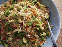 Geoffrey Zakarian's Breakfast Fried Rice Beauty, as seen on The Kitchen, Season 37.