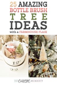 25 Amazing Bottle Brush Tree Ideas with a Farmhouse Flair  Discover 25 enchanting bottle brush tree ideas with a cozy farmhouse touch, perfect for your holiday decor!  When it comes to one classic and simple item that can literally be used to decorate your entire home for the Holidays it would have to be the Bottle Brush Tree! This little Tannenbaum is filled with whimsy and Holiday Spirit!