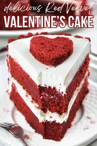 Treat your loved ones to this irresistible Red Velvet Valentine's Day Cake! With moist red velvet layers, luscious cream cheese frosting, and a charming heart-shaped topper, this dessert is perfect for celebrating love. Whether it’s for a romantic dinner or a festive Valentine’s Day gathering, this cake will be the centerpiece of your celebration. #ValentinesDayCake #RedVelvetCake #ValentinesDessert