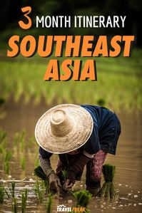 Where to travel in Southeast Asia for 3 months. A beautiful destination with no shortage of amazing street food, vibrant culture, stunning islands and landscapes, and more. The ultimate Southeast Asia itinerary to the backpacker's haven that is Thailand, Laos, Vietnam and Cambodia. | TravelFREAK Adventure Travel Blog #Travel #TravelTips #TravelGuide #Wanderlust #BucketList #Thailand #Laos #Vietnam #Cambodia #SoutheastAsia #Backpacking #Asia #BudgetTravel