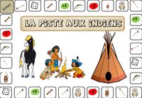 jeu la piste aux indiens pour maternels : variante du jeu de l'oie.