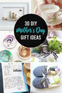 ant to give Mom something special this year? Check out all of these easy DIY Mother's Day gifts - they are beautiful, simple items your mom will love.