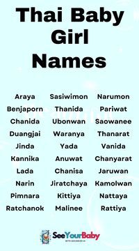 These Thai baby girl names are sweet and full of warmth. Perfect for parents wanting a name that’s charming and full of culture.