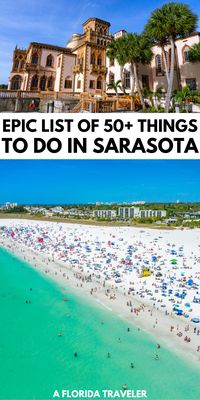 Traveling to Sarasota Florida? Here are the most epic things to do in Sarasota Florida that will be fun for the whole family. From the beaches to the museums and fun animal experiences, there are so many fun things to do. Be sure to save this list for your next trip itinerary to Sarasota.