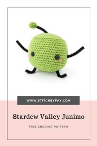 Crochet your own little Junimo from Stardew Valley! Quick and easy pattern, super cute result.