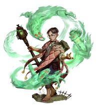 Female Halfling Necromancer Wizard Sorcerer - Pathfinder 2E PFRPG PFSRD DND D&D 3.5 4E 5E 5th ed d20 fantasy