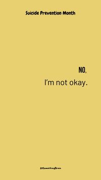 If you or someone you know is struggling with mental health challenges or thoughts of suicide, please remember that you're not alone—there is help and hope.  ### Resources:  National Suicide Prevention Lifeline: 1-800-273-TALK (1-800-273-8255) or 988 Crisis Text Line: Text HOME to 741741 for free, 24/7 support  SAMHSA’s National Helpline: 1-800-662-HELP (1-800-662-4357) for substance abuse and mental health resources  National Alliance on Mental Illness (NAMI): Visit nami.org or call 1-800-950-NAMI (1-800-950-6264)  Reach out—there are people ready to listen and support you.  #20somethingbrain #MentalHealth #YouAreNotAlone #MentalHealthMatters #SuicidePrevention #ItsOkayToNotBeOkay #EndTheStigma #TalkToSomeone #HopeAndHealing #BreakTheSilence #ReachOut #SupportIsAvailable