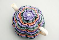 Ravelry: Sweet Flowers Tea Cosy pattern by Catherine Hirst