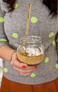 Pumpkin Pie in Jars! (click through for the full recipe)