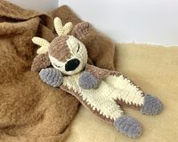 DEER Plush Lovey Crochet Pattern Security Blanket Toy Amigurumi Comforter Cuddle Toy PDF Easy Crochet Pattern Lovey Toy Patterns - Etsy