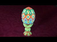 3D origami Easter egg master class (Faberge Egg of paper) - YouTube