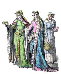 Middle Ages fashion history in Germany.