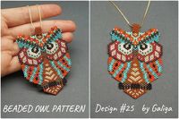 Beaded Owl Pattern for Jewelry and Accessories DIY Crafts