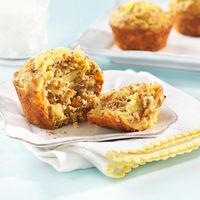 Muffins son ananas, carottes et gingembre