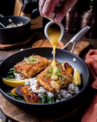 Coconut Crusted Mahi-Mahi with Pineapple Beer Butter Sauce - Cooking With Wine Blog