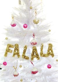 Tinsel Wrapped Letters (or fabric, foam...)