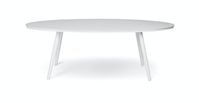 Halden Alpine White Oval Coffee Table | Article