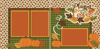 PLAYING in the LEAVES 2 Premade Scrapbook Pages EZ Layout | Etsy