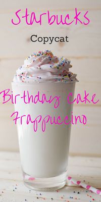 Copycat Starbucks Birthday Cake Frappuccino Recipe This Frappuccino is only around for a few days so learn how to make it at home with this Starbucks copycat recipe