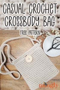 The Casual Crochet Crossbody Bag is a fun-loving pouch you can throw on whenever you're ready for your next adventure - and it's a free crochet pattern on Moogly! Featuring Bernat Maker and a ton of texture, this pouch-style bag is the epitome of everyday charm and functionality! via @moogly