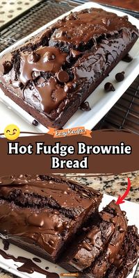 Experience the ultimate treat with Hot Fudge Brownie Bread, where rich chocolate brownies meet the warm comfort of bread. Ideal for a decadent breakfast or a sweet snack. #BrownieBread #ChocolateLovers #FudgeTreat