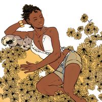 Shadowhunter Universe Calendar, April: Maia Roberts; art by Cassandra Jean