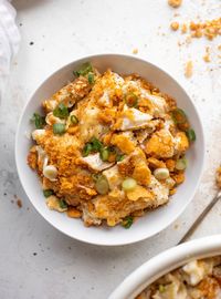 Crab Mac and Cheese with Buttery Old Bay Crackers