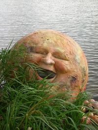 laughing #moon #stone ~ Would love to have this in my garden. ..