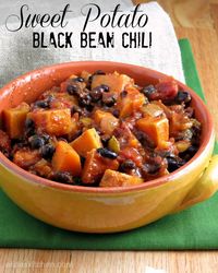 Sweet Potato Black Bean Chili | vegan, soup! lunch, dinner