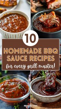 Discover 10 quick and easy homemade BBQ sauce recipes that will take your grilling to the next level. From tangy to sweet, find the perfect sauce for your next cookout. Click to explore and save these delicious recipes!