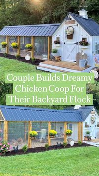 Couple Builds Dreamy Chicken Coop For Their Backyard Flock | Backyard farming, Backyard chicken farming, Chicken coop