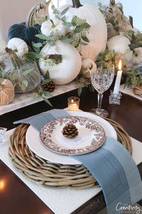 Fall table setting