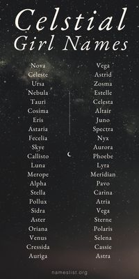 Check out this list of the most mesmerizing and mystical celestial girl names that will take you on the tour of galaxies for sure.