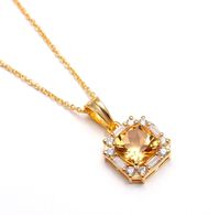 100% Natural Citrine Octagon Necklace, 14K Gold Designer Jewelry, Wedding Necklace, Dainty Necklace, Birthday Gift, Anniversary Gift For Her Specifications :- * Material                    :    Gold, Gemstone * Stone Name            :    100% Natural Citrine * Stone Size               :    10X10 mm * Pendant Weight     :     7 Gm. Approx * Chain Length          :     16" Inches Extremely Important Notice - We want to see every customer 100% satisfied so that they can continue to do business with us. Shipping Handling Time :     We Take no handling time, We ship to Worldwide, Please make sure your shipping address is correct. Shipping Services: The shipping company takes business to deliver the product 7-13 days for International Shipping. The Item will be shipped in safe and beautiful pack