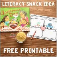 Literacy Snack Applesauce Read Aloud - Primary Playground