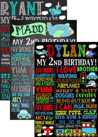 Planes Trains Automobiles birthday board by CustomPrintablesNY